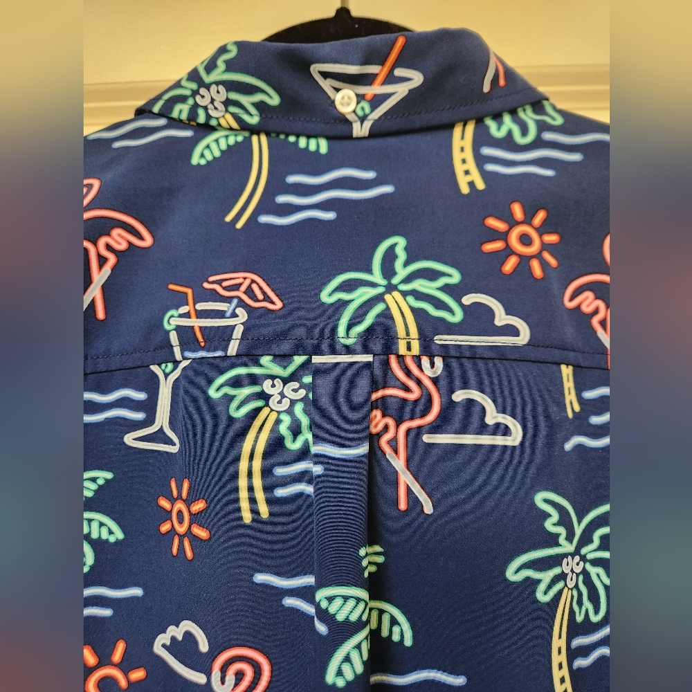 Chubbies Men's Navy Neon Print  Pullover, Size L,  NWOT - Picture 9 of 9